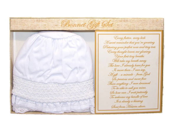 Christening Baby Bonnet