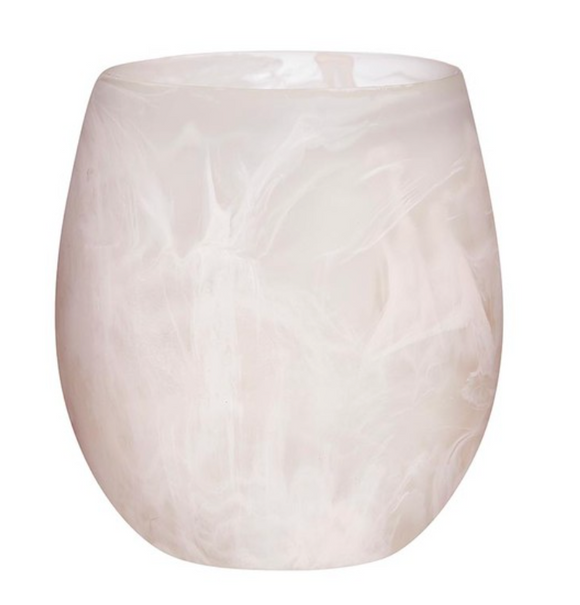 Light Pink Resin Wine Glass