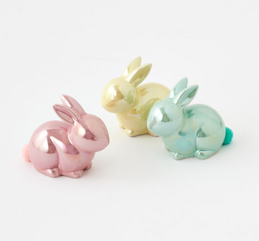 Iridescent Sitting Bunny - Small