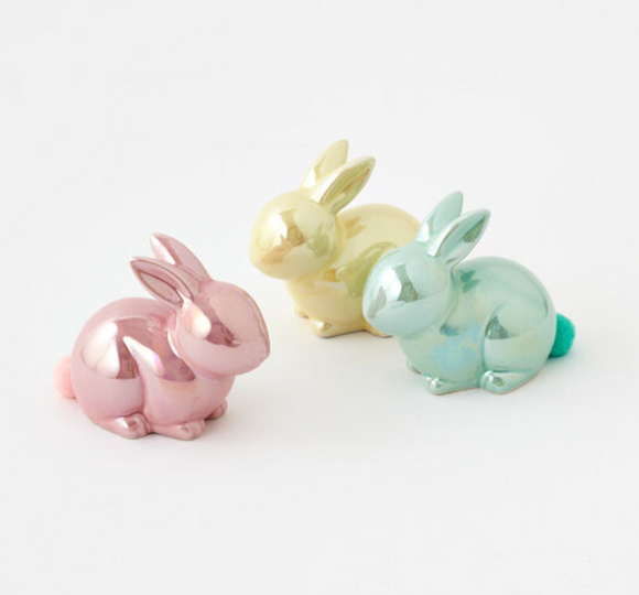 Iridescent Sitting Bunny - Small