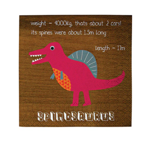 Dinosaur Facts Beverage Napkins