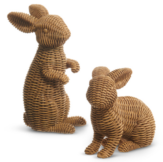 Brown Basketweave Rabbits