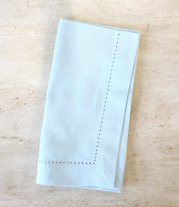 Hemstitch Napkin - Light Blue