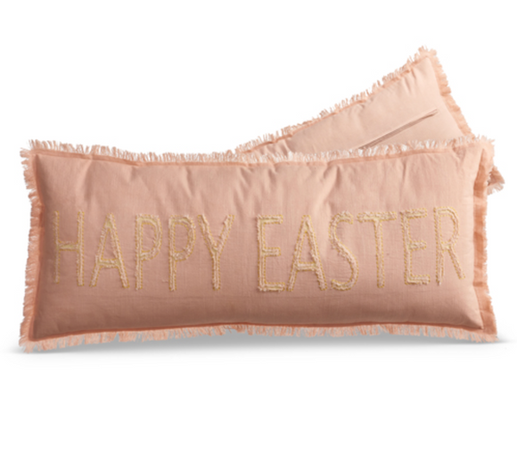 Pink Happy Easter Pillow