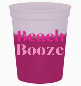 Beach Booze Color Changing Mood Stadium Cups