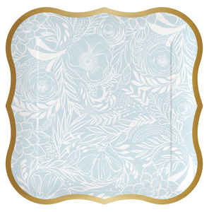 Something Blue Scalloped Dinner Plates