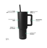 Midnight Black Trek Tumbler - 40 oz