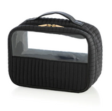 Ezra Set of 2 Clear Cosmetic Cases - Black