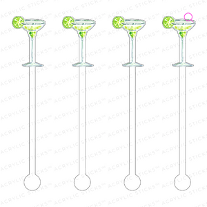 Skinny Margarita Acrylic Stir Sticks