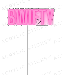 Swifty Acrylic Cake Topper