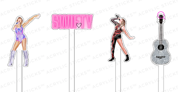 Swifty Acrylic Party Pick Sticks Combo