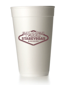 Starkvegas Sign Styrofoam Cups