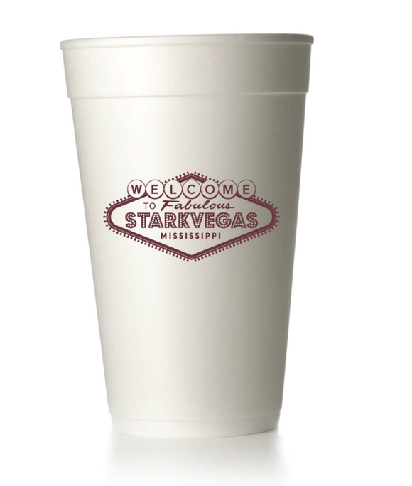 Starkvegas Sign Styrofoam Cups