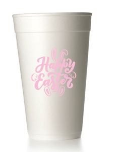 Happy Easter Bunny Styrofoam Cups