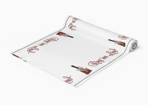 Maroon Mississippi Cowbell Paper Table Runner