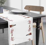 Maroon Mississippi Cowbell Paper Table Runner