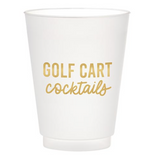 Golf Cart Cocktails Plastic Cups