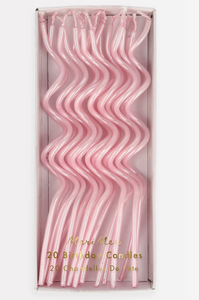 Pink Swirly Candles