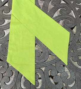 Linen Sashes - Lime Green