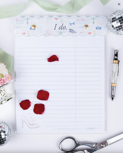 Wedding Acrylic Notepad - I do