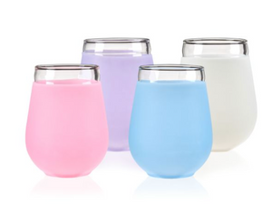 Silicone Wrapped Wine Glasses