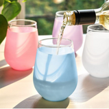 Silicone Wrapped Wine Glasses