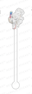 Turkey Acrylic Stir Sticks