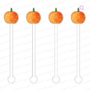 Pumpkin Acrylic Stir Sticks