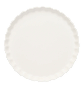 Eco Pleated Salad Plate - White