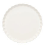 Eco Pleated Salad Plate - White