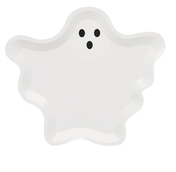 Ghost Diecut Salad Plates - Boo Treats