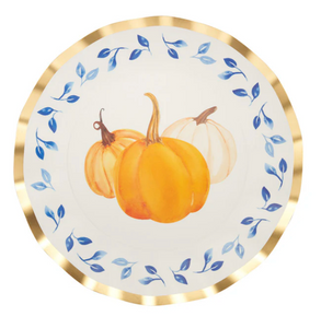 Harvest Blues Wavy Dinner Plates