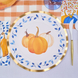 Harvest Blues Wavy Dinner Plates