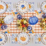 Harvest Blues Wavy Dinner Plates