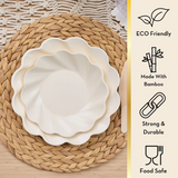 Eco Extra Large Dinner Plate - Cream