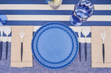 Eco Pleated Dinner Plate - French Blue