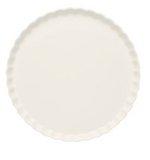 Eco Pleated Dinner Plate - White