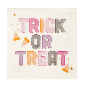 Foil Trick or Treat Beverage Napkins