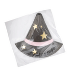 Witch's Hat Diecut Plates - Black