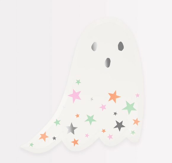 Ghost w/ Stars Diecut Plates