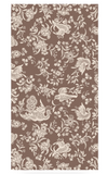 Brown Regal Peacock Guest Towels