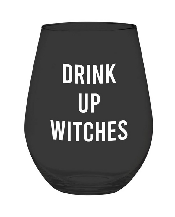 Drink Up Witches Jumbo Wine Glass