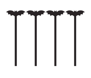 Bat Acrylic Drink Stirrers