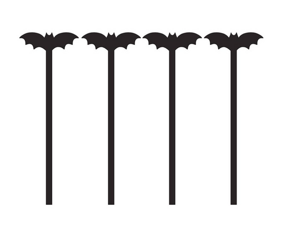 Bat Acrylic Drink Stirrers