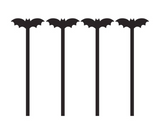 Bat Acrylic Drink Stirrers