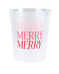 Merry Merry Merry Plastic Cups