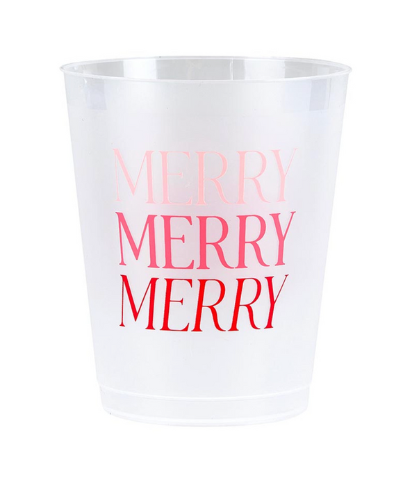 Merry Merry Merry Plastic Cups