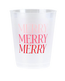 Merry Merry Merry Plastic Cups