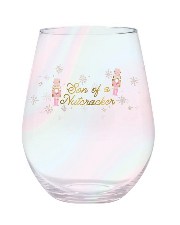 Son of a Nutcracker Wine Glass