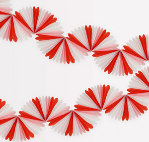 Candy Cane Stripe Honeycomb Garland